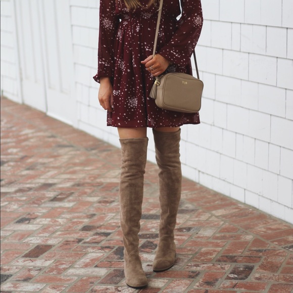 Ivanka Trump Shoes - Tan / Nude Over the knee boots